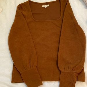 Madewell ottoman square knit top